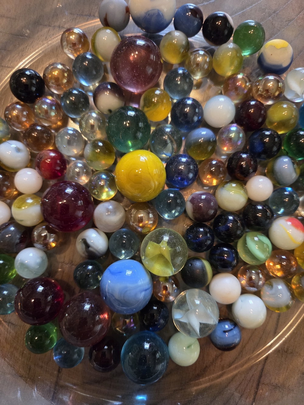 Mixed Glass Marbles Lot - Multicolor Decorative Marbles